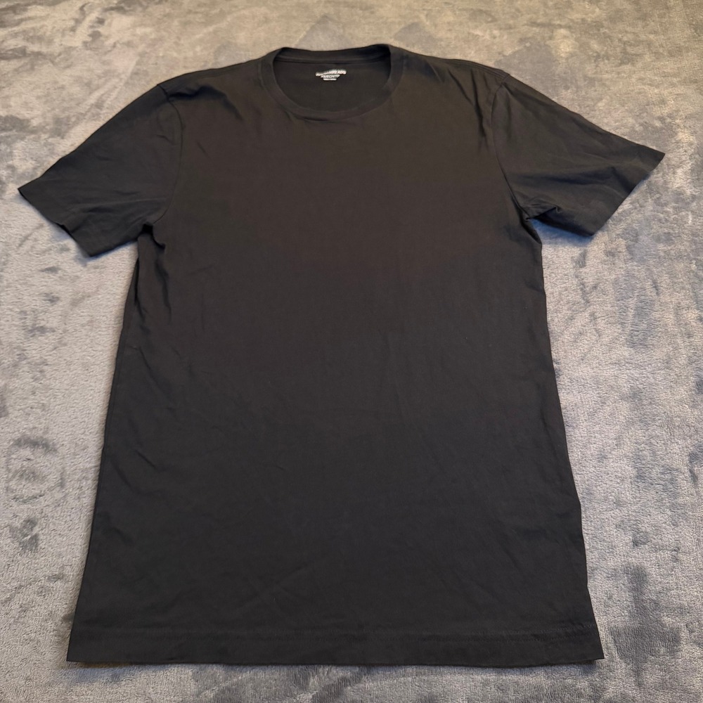 Goodthreads Black Cotton Short Sleeve Crew Neck T-Shirt Mens Size XS